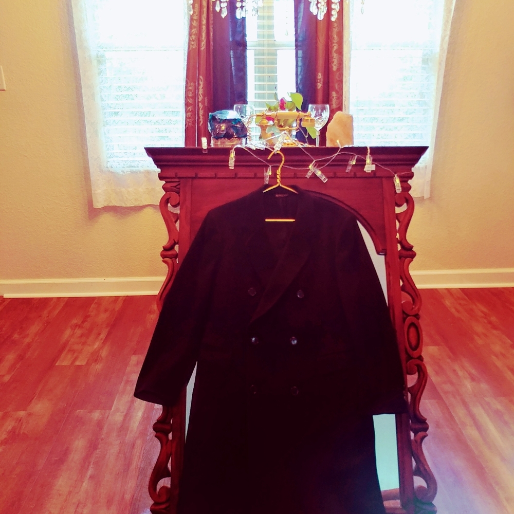 Saks Fifth Avenue 100% Virgin Wool Peacoat